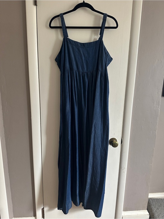 NATURAL LIFE Dresses & Skirts - NATURAL LIFE Navy Blue Maxi Sundress with Adjustable Straps